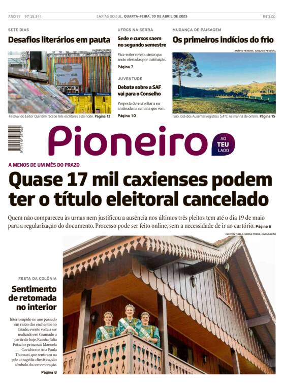 Capa Jornal Impresso