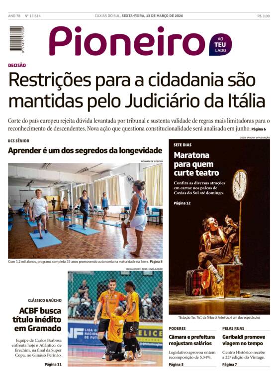 Capa Jornal Impresso